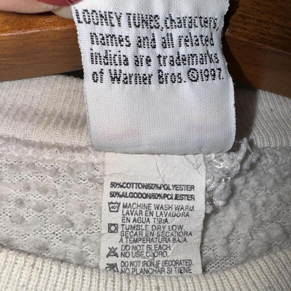 Vintage 90s Looney Tunes Crew Neck XL - Picture 4 of 7